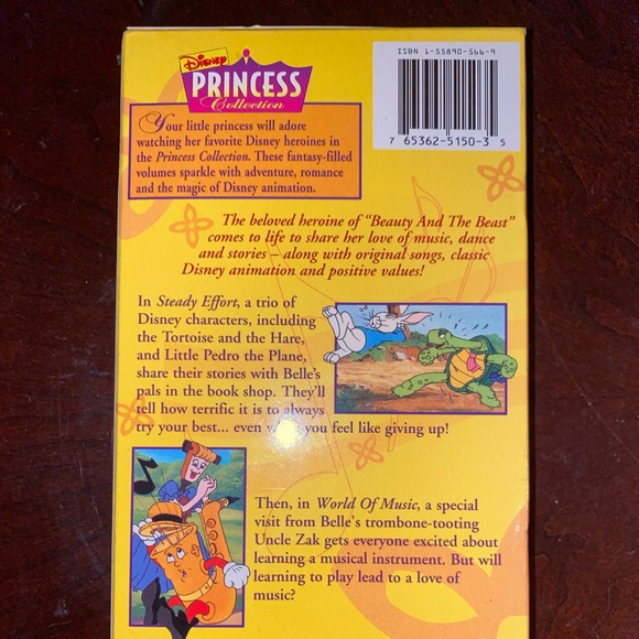 Disney princess collection beauty and the world of music belle VHS tape NEW - Picture 2 of 4